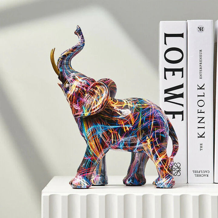 Figur Elefant im Graffiti-Stil