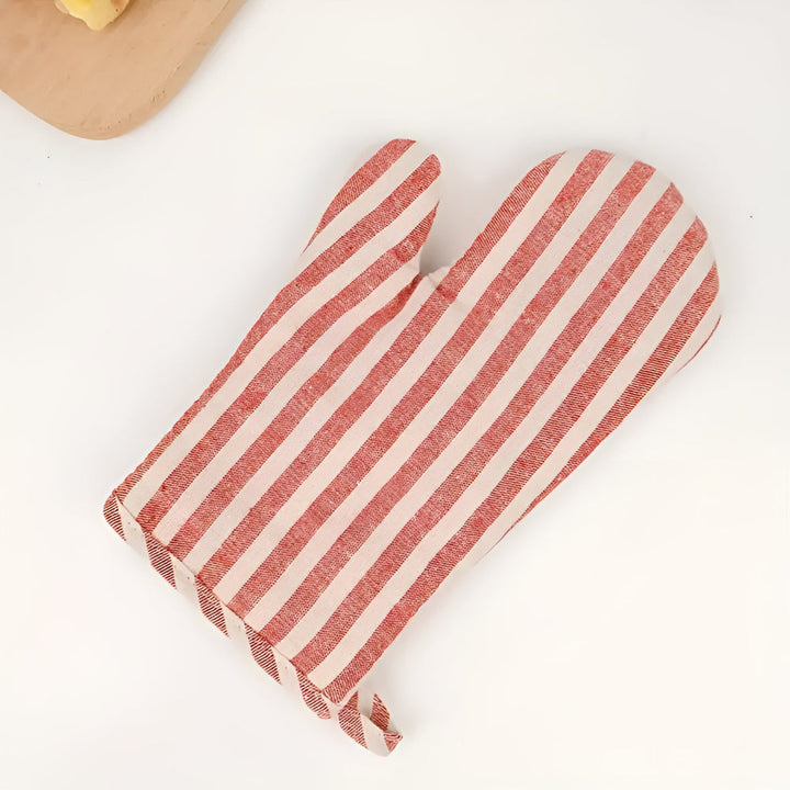 Ofenhandschuh mit Streifen und Silikon-Noppen