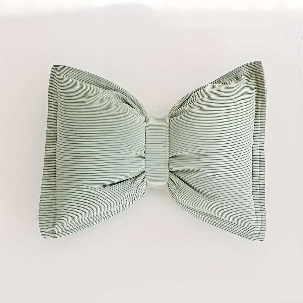 Dekokissen aus Cord in Knotenform